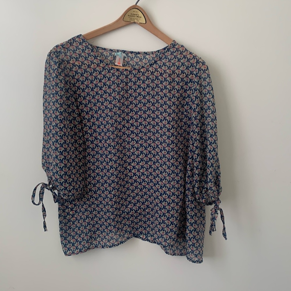 Downeast elephant blouse